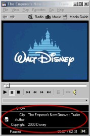 AVI info in Windows Media Player