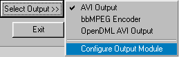 FlasKMPEG Configure Output Module