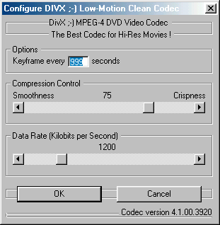 DivX Codec Setup