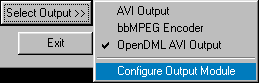 FlasKMPEG Configure Output Module